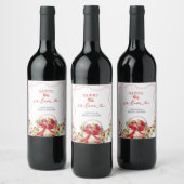 Coquette Berry Verliefde Wijng fles Etiket (Flessen)