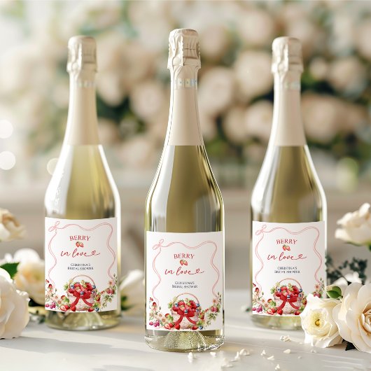 Coquette Berry Verliefde Wijng fles Etiket