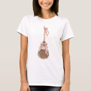 Coquette Bezemsteel Pastel Halloween T-Shirt