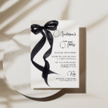 Coquette Black Bow 30e verjaardag Uitnodiging<br><div class="desc">Coquette Black Bow 30e verjaardag Uitnodiging</div>