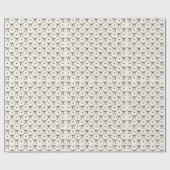 Coquette Black Bow Schattige Hart Vrouwelijk Schat Cadeaupapier (Vlak)