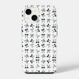 Coquette black Bows iPhone 14 Hoesje