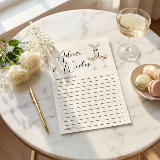 Coquette Black Ribbon Bridal Shower Advice and Advieskaart