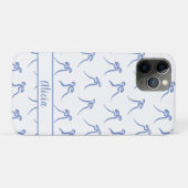 Coquette Blauw en Wit Bogen Case-Mate iPhone Case (Achterkant (horizontaal))