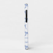 Coquette Blauw en Wit Bogen Case-Mate iPhone Case (Achterkant/links)