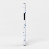 Coquette Blauw en Wit Bogen Case-Mate iPhone Case (Achterkant/rechts)