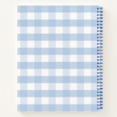 Coquette Blauwe Strik Lint Baby Shower Gastboek Notitieboek (Achterkant)