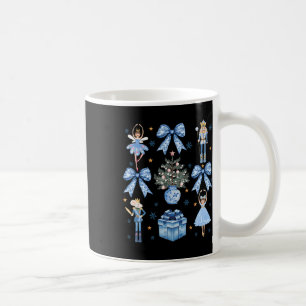 Coquette Blauwe Strik Notenkraker Kerst Mis Kerstm Koffiemok