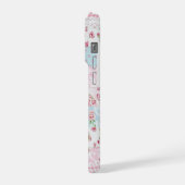 Coquette bloemstuk patchwork quilt lente bloemen s iPhone hoesje (Linkerkant)