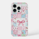 Coquette bloemstuk patchwork quilt lente bloemen s iPhone hoesje (Achterkant)