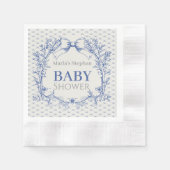  Coquette Blue Bow baby shower Servet (Voorkant)