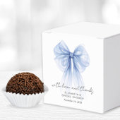 Coquette Blue Bow Vrijgezellenfeest Bedankt Bedankdoosjes