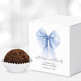 Coquette Blue Bow Vrijgezellenfeest Bedankt Bedankdoosjes
