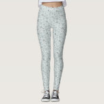 Coquette Blue Bows Hand getrokken patroon Leggings<br><div class="desc">Coquette en grillige leggings met handgetekende illustratie van blauwe bogen en harten.</div>