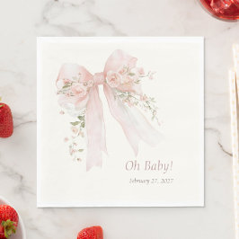 Coquette Blush Boog "Oh Baby" Baby Borrel Servet
