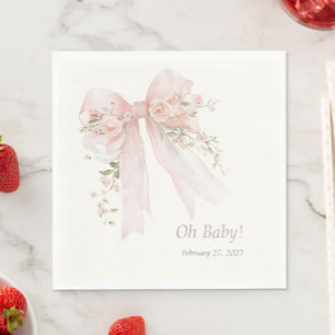 Coquette Blush Boog "Oh Baby" Baby Borrel Servet