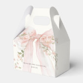 Coquette Blush Bow Baby Shower Bedankdoosjes (Achterkant)