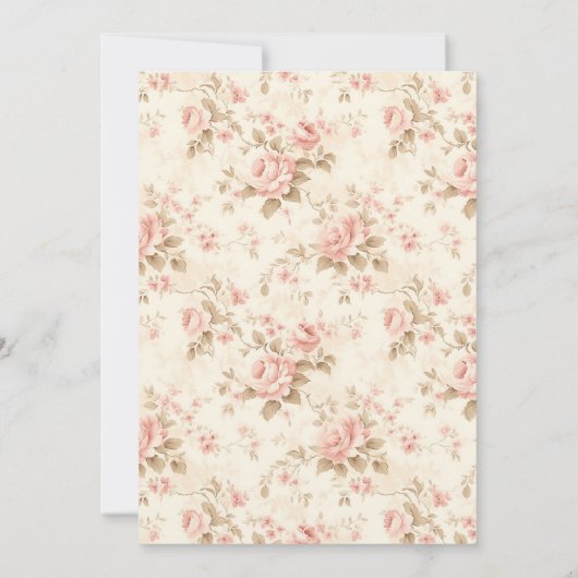 Coquette Blush Pink Bow Whimsical Schattige Baby s Kaart (Achterkant)