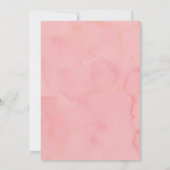 coquette blush pink Spring bird baby shower Kaart (Achterkant)