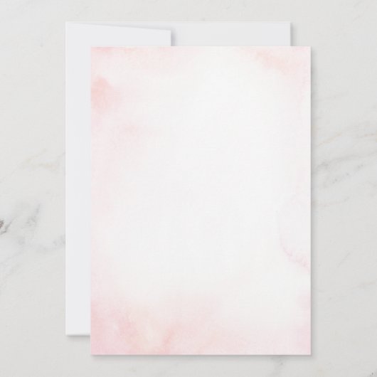 coquette blush pink Spring bird birthday  Kaart (Achterkant)