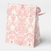 Coquette Blush Roze Bow Bloemen Baby shower Custom Bedankdoosjes (Achterkant)