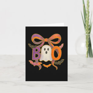 Coquette Boo Schattige Ghost Spooky Funny Hallowee Kaart