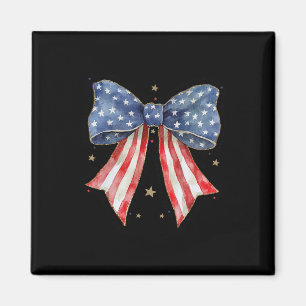 Coquette boog 4 juli Amerikaanse vlag God vergoten Magneet