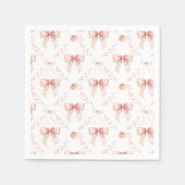 Coquette boog Baby shower Servet (Voorkant)