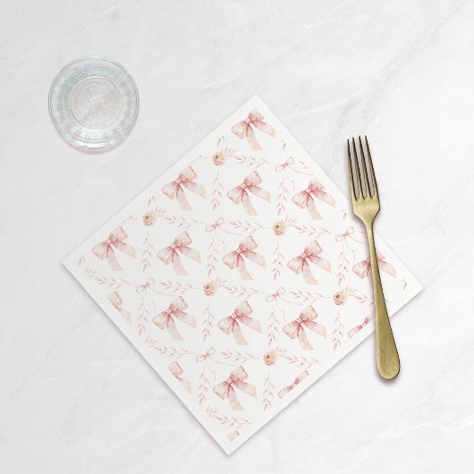 Coquette boog Baby shower Servet