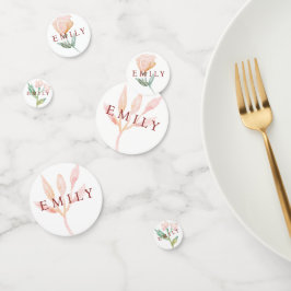 Coquette boog Bloemen Baby shower Confetti