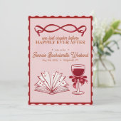 Coquette Boog Bruidsmeisje Uitnodiging | 5x7 op ma (Staand voorkant)