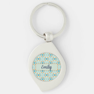 Coquette Boog Geometrische Tegel Zacht Mint Lime Sleutelhanger