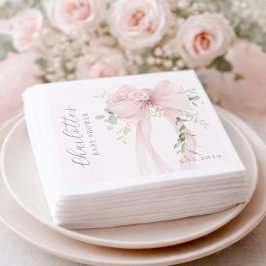 Coquette Boog Groene Baby in bloei baby Shower Servet