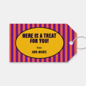 Coquette boog Halloween Cadeaulabel (Voorkant (Horizontaal))