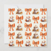 Coquette boog herfst liefde is het brouwen van kof kaart (Achterkant)