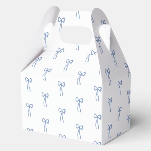 Coquette boog iets blauw Vrijgezellenfeest gunst Bedankdoosjes (Voorkant)