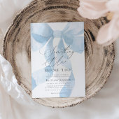 Coquette boog iets blauw Vrijgezellenfeest Kaart