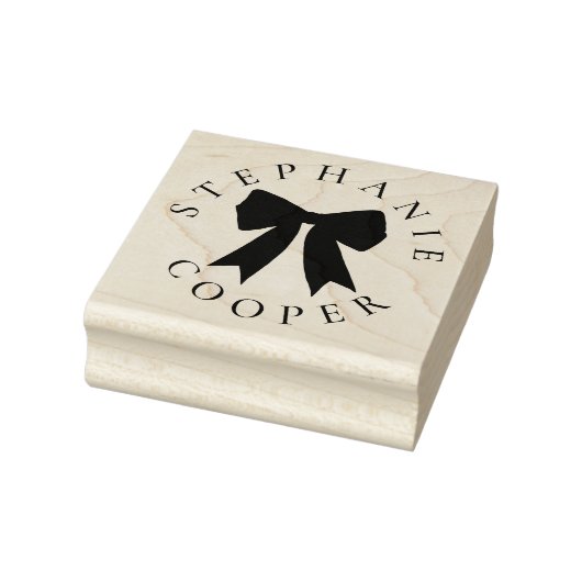Coquette Boog Naam Curved Schrijven Afstuderen Rubberstempel (Stempel)
