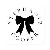 Coquette Boog Naam Curved Schrijven Afstuderen Rubberstempel (Afrduk)