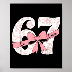 Coquette Boog Nummer 67 Meme Nk Bloem Poster