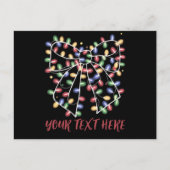 Coquette Boog Persoonlijke Kerstverlichting Vakant Feestdagenkaart (Voorkant)