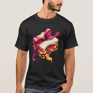 Coquette Boog Pindakaas en Jam PB & J Sandwich T-shirt