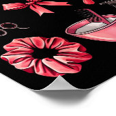 Coquette Boog Valentijnskapsel Stylist Kapper Co Poster (Hoek)
