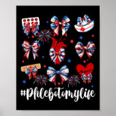 Coquette boog vuurwerk flebotomie gelukkig 4th van poster (Voorkant)