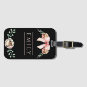 Coquette boog waterverf bagagelabel (Voorkant (horizontaal))