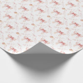 Coquette boog waterverf cadeaupapier (Hoek)