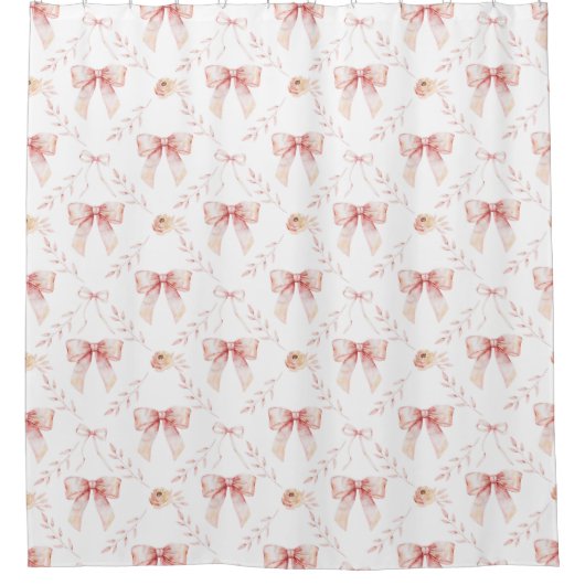 Coquette boog waterverf douchegordijn (Voorkant)