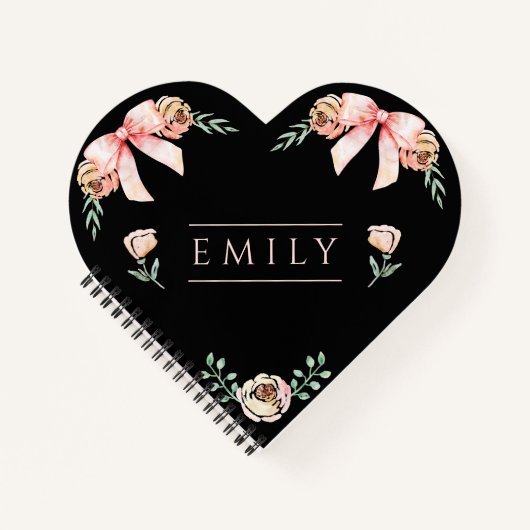 Coquette boog waterverf notitieboek (Voorkant)