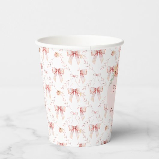 Coquette boog waterverf papieren bekers (Rechts)