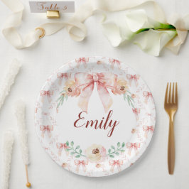 Coquette boog waterverf papieren bordje